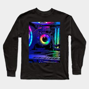 rgb cartoon pc game Long Sleeve T-Shirt